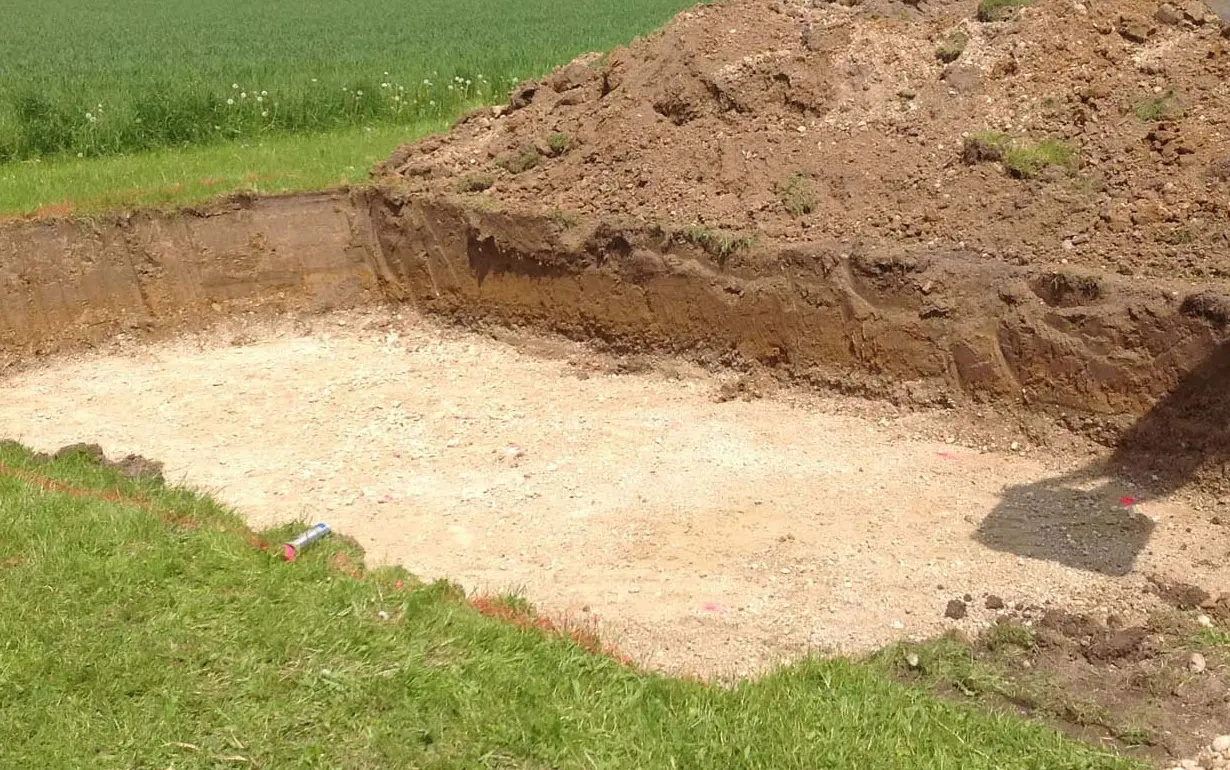 Erdarbeiten Baugrube Pool Bregenz